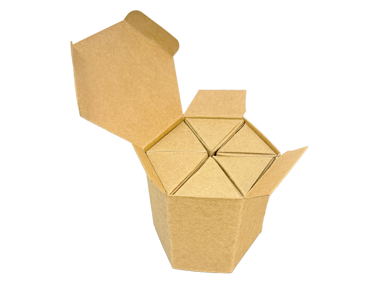 China Innovative Hexagonal Packaging Box with Six Individual Triangular ...